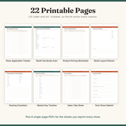 Market Day Vendor Kit — pages
