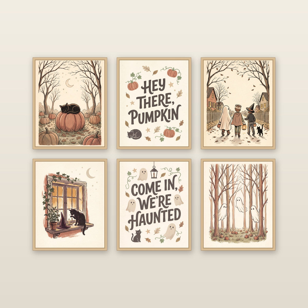 Cute Halloween - framed print mockup