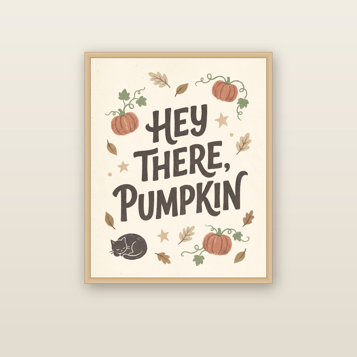 Hey There, Pumpkin - framed print mockup
