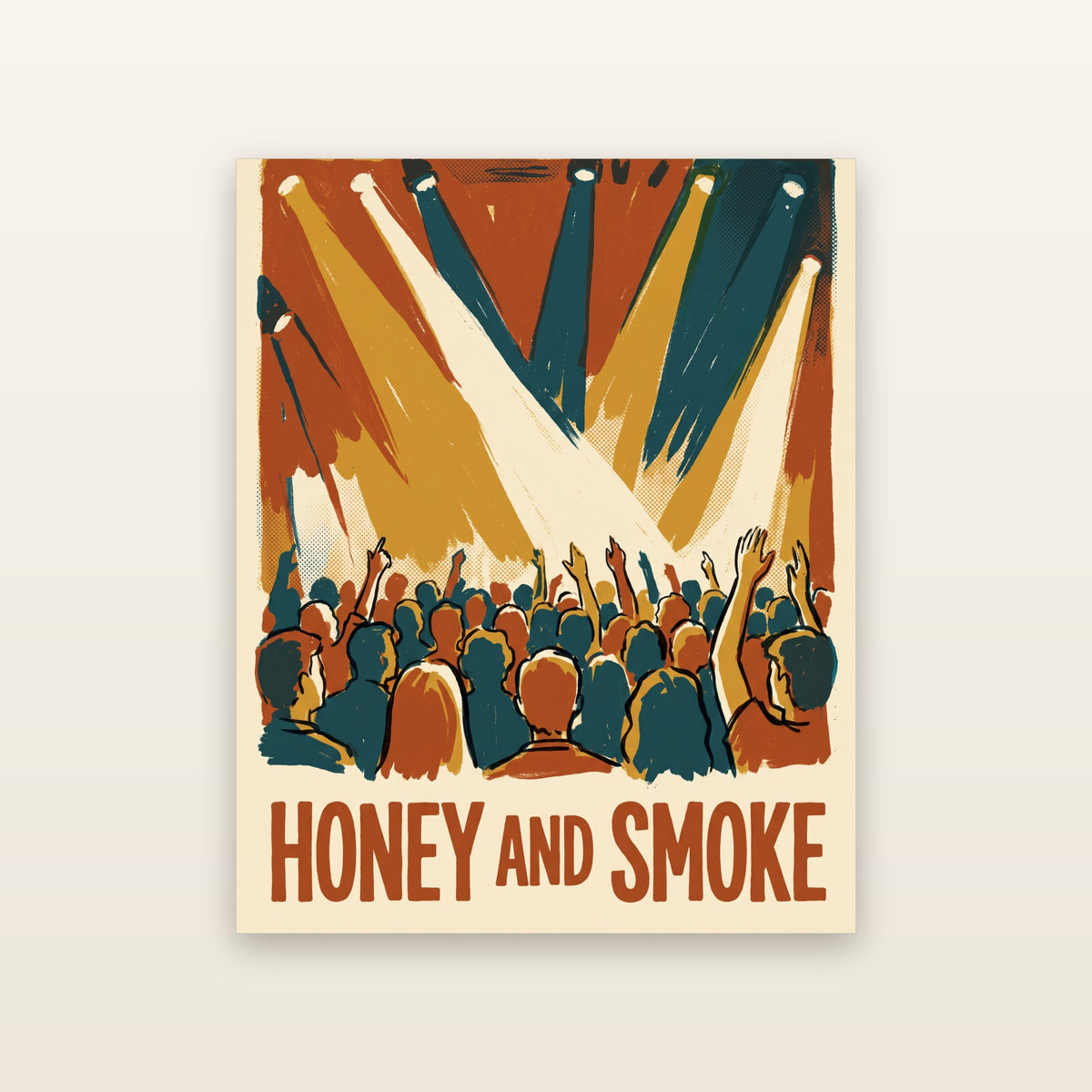 Honey and Smoke - printable artwork