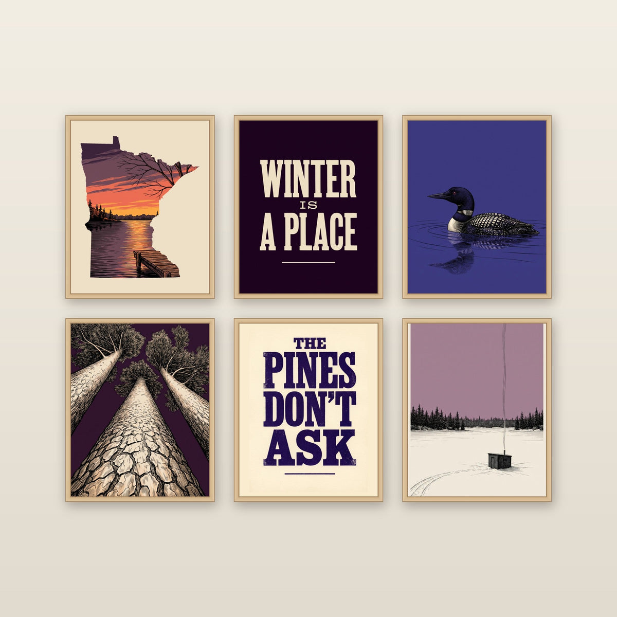 North Country - framed print mockup