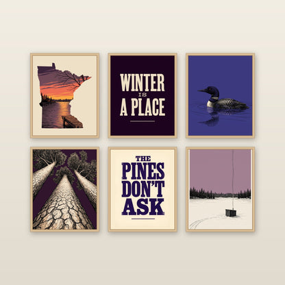 North Country - framed print mockup