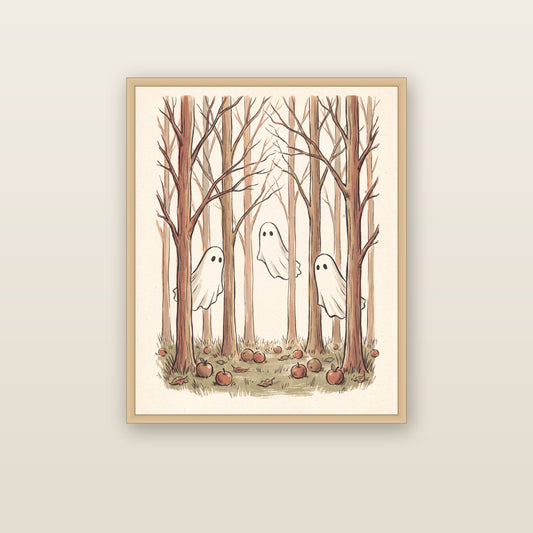 Orchard Ghosts - framed print mockup
