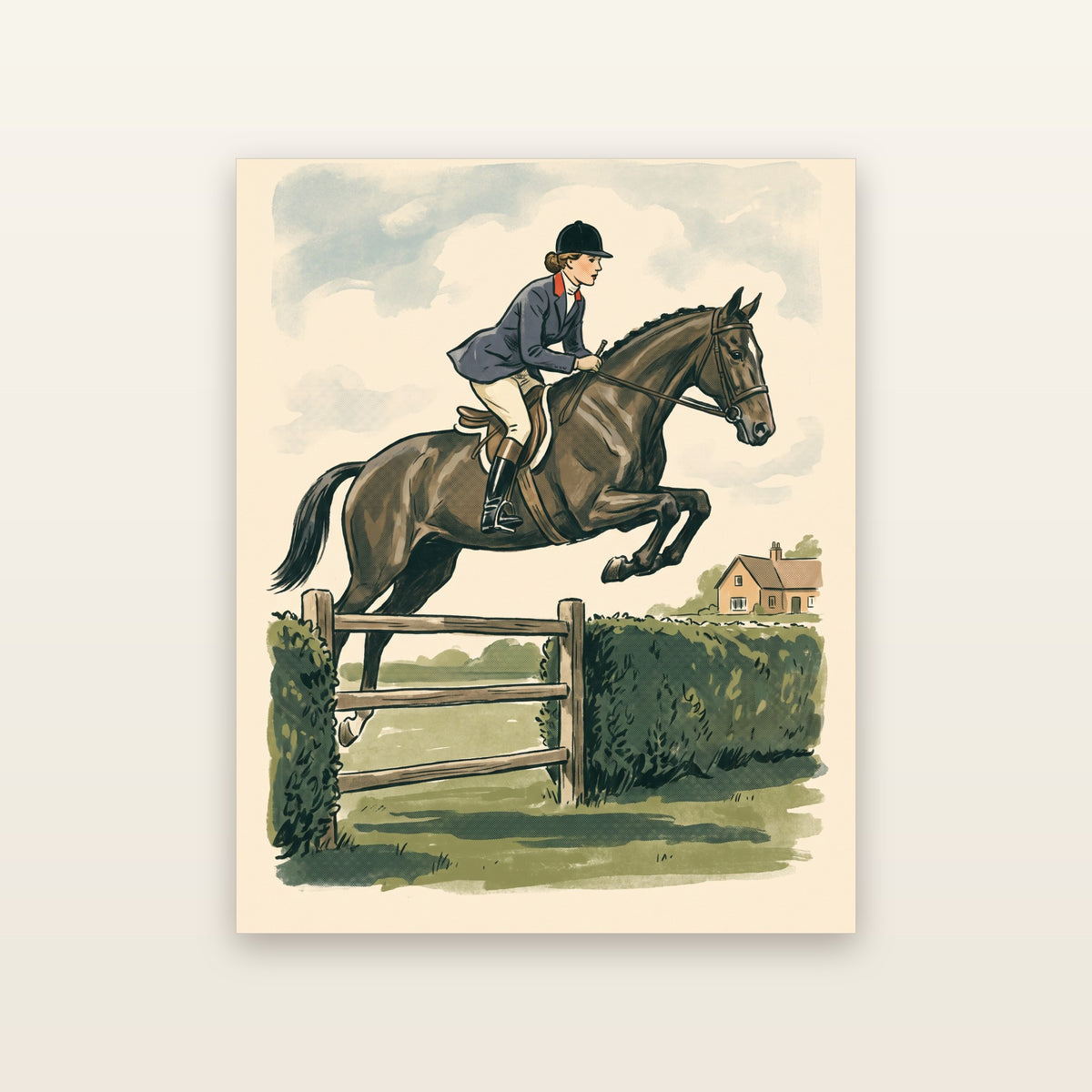 Over the Rail - printable artwork