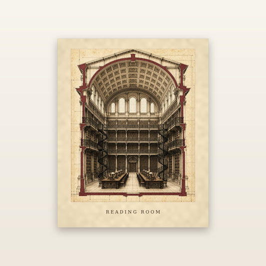 Reading Room - printable artwork
