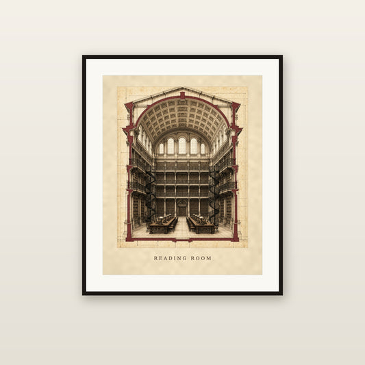 Reading Room - framed print mockup