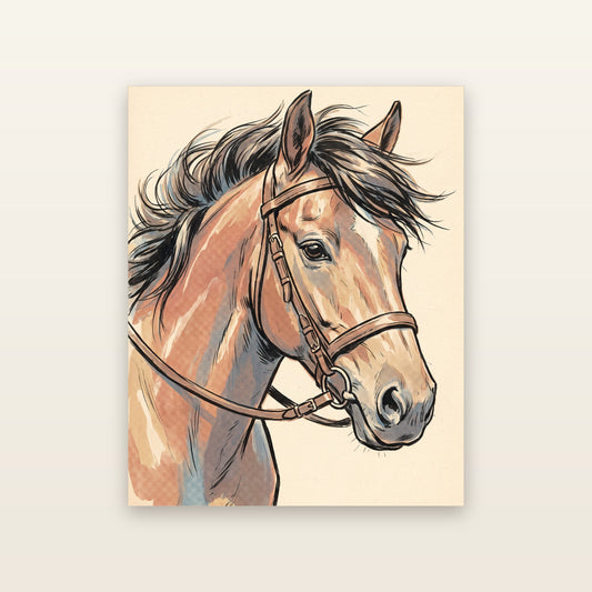 The Bay Mare - printable artwork