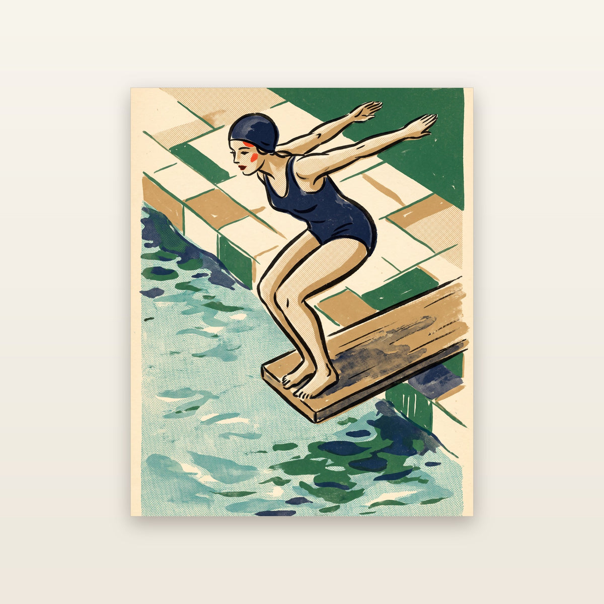 The Diving Board - printable artwork