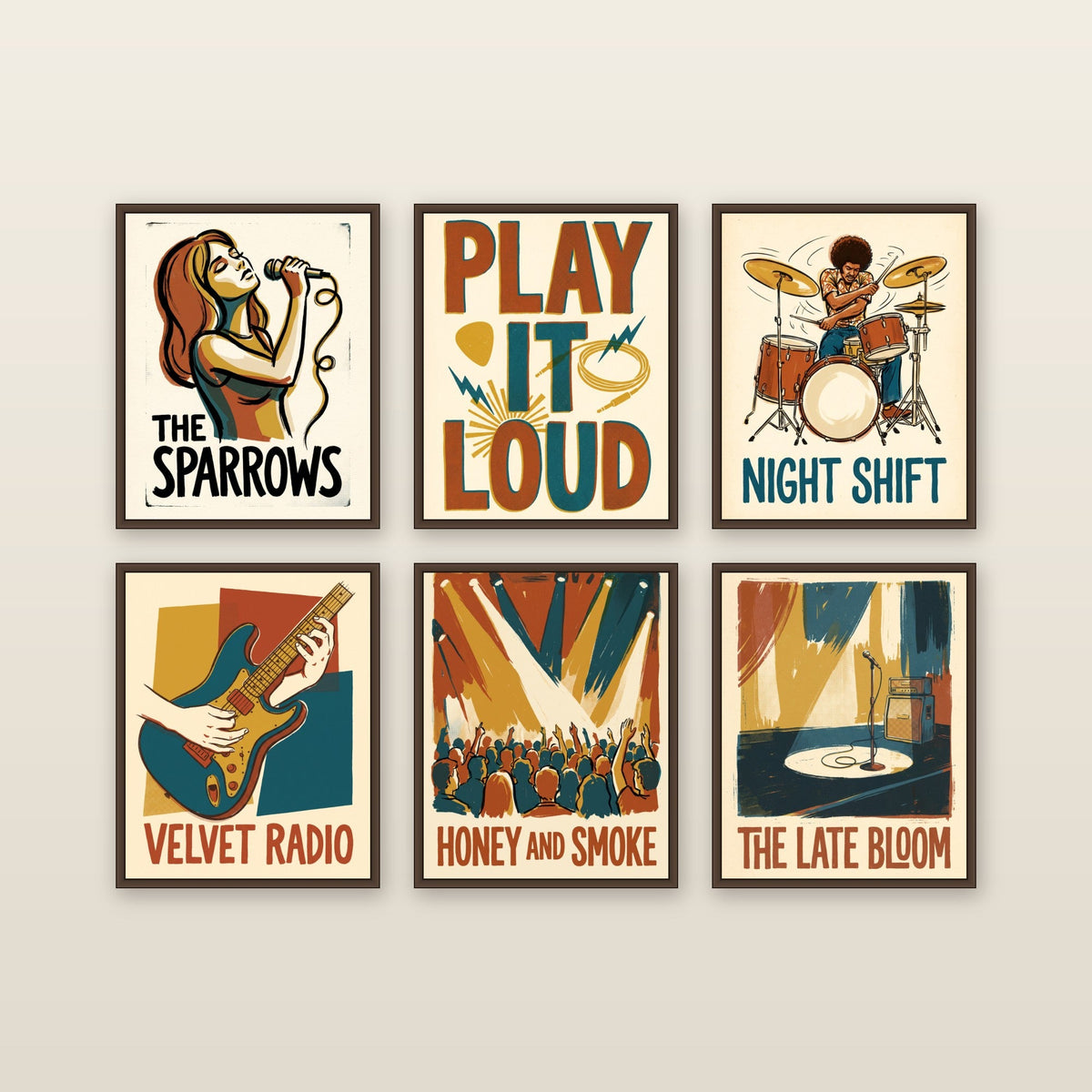 The Gig Poster - framed print mockup