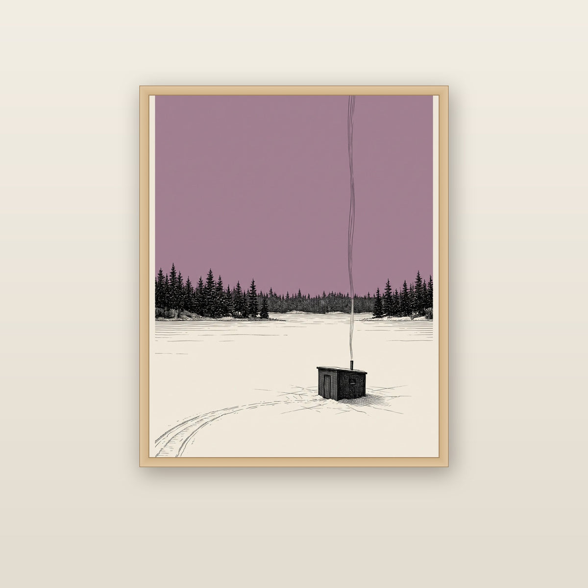 The Ice House - framed print mockup