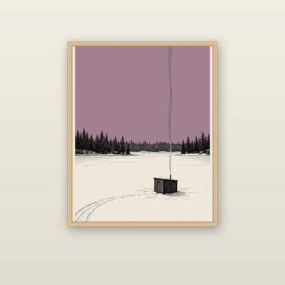 The Ice House - framed print mockup