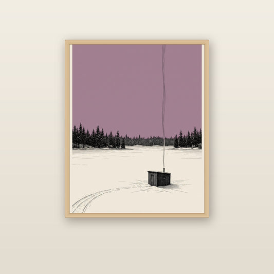 The Ice House - framed print mockup