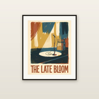 The Late Bloom - framed print mockup