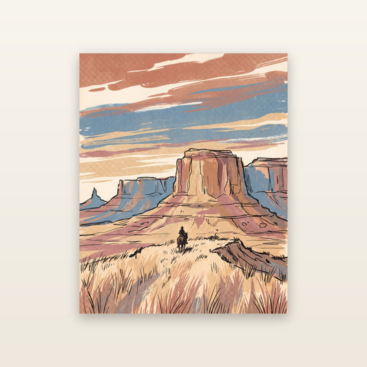 The Long Ride - printable artwork