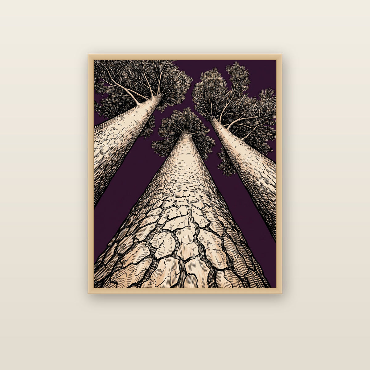 The Norway Pines - framed print mockup