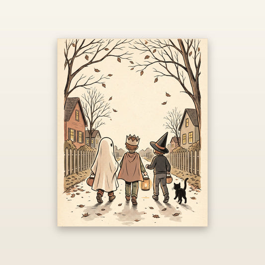 Trick-Or-Treat Lane - printable artwork